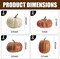 Halloween pumpkin décor, 8 pieces, metal-cracked design foam pumpkins for Halloween Thanksgiving Autumn Table Setting: Indoor and Outdoor Décor